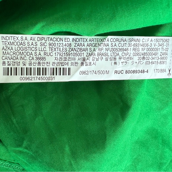 ZARA Asymmetric Dress With Adjustable tie straps Size M - Picture 8 of 8